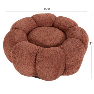 ΣΚΑΜΠΟ ΣΤΡΟΓΓΥΛΟ KRIPP HM9602.02 ΡΟΖ ΜΠΟΥΚΛΕ-ΜΑΥΡΗ ΜΕΤΑΛΛΙΚΗ ΒΑΣΗ Φ60x31Υεκ.