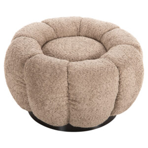 ΣΚΑΜΠΟ ΣΤΡΟΓΓΥΛΟ KRIPP HM9602.08 ΜΠΕΖ ΜΠΟΥΚΛΕ-ΜΑΥΡΗ ΜΕΤΑΛΛΙΚΗ ΒΑΣΗ Φ60x31Υεκ.